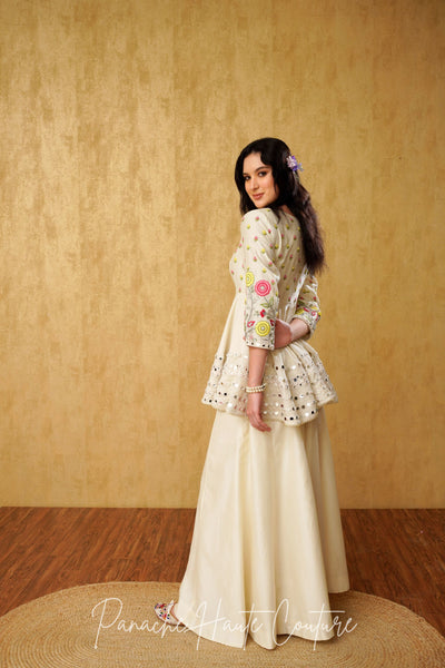 Chanderi Persian Print Peplum Set main image 1