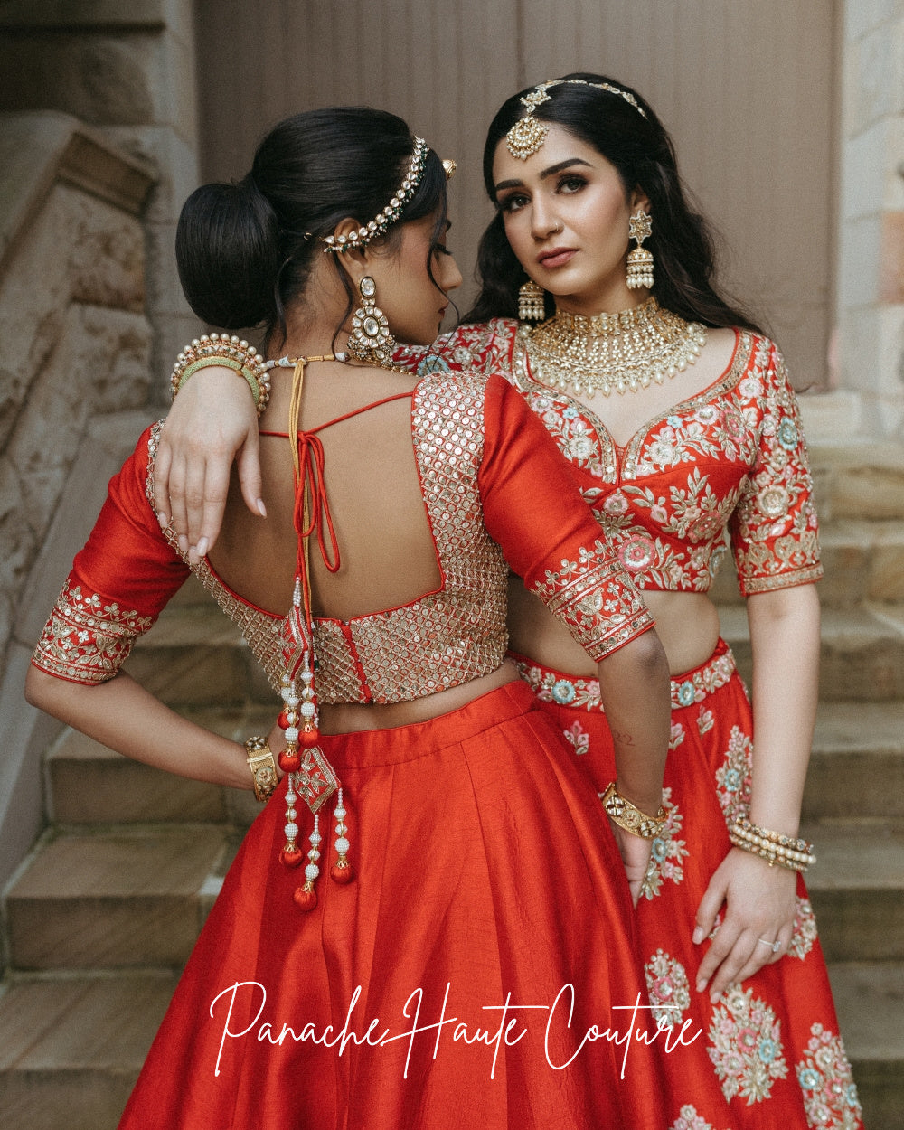 Parinita Red Bridal Lehenga