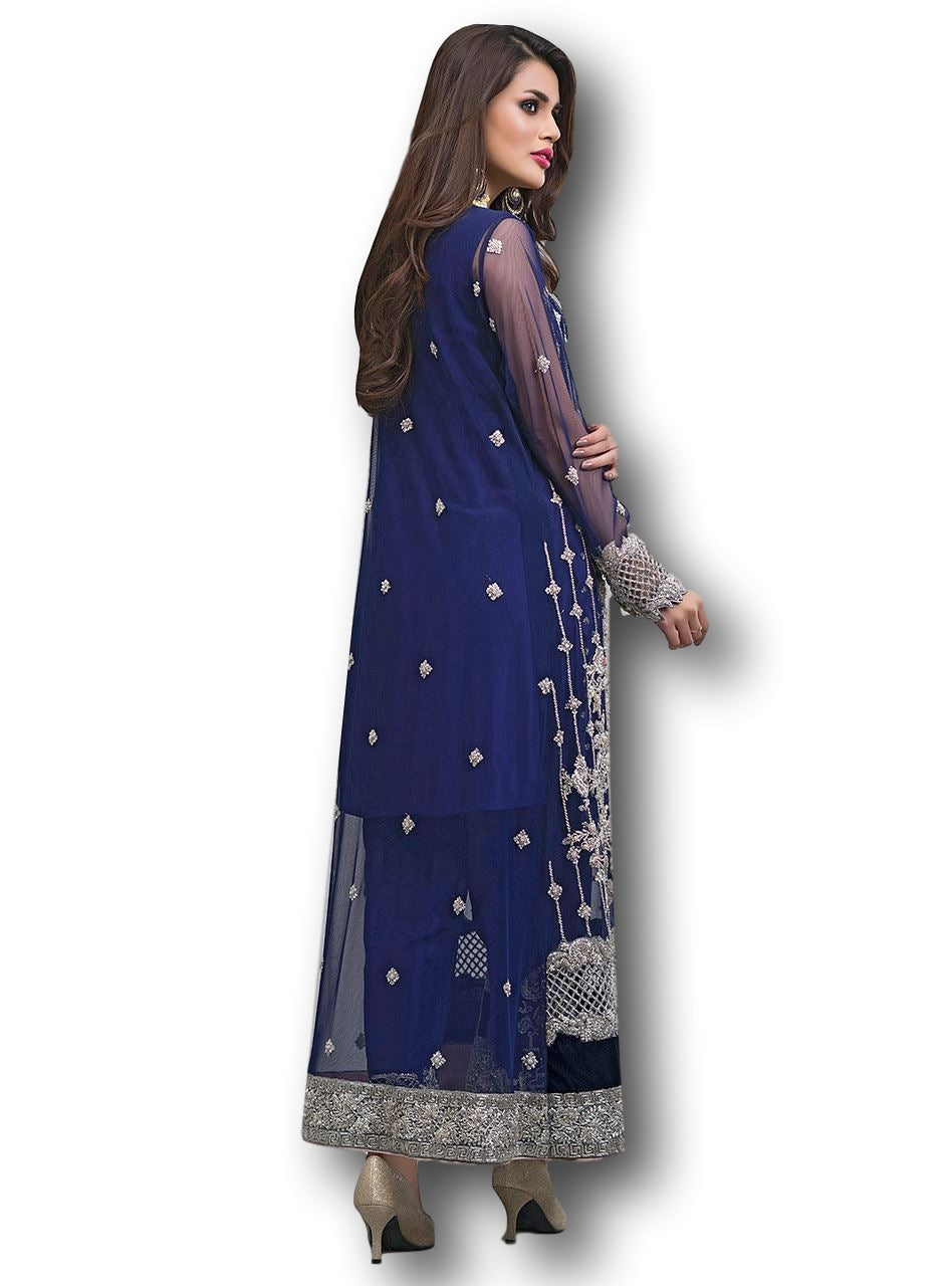 Blue Color Jacket and Trouser Set
