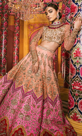 Peach Wedding Lehenga