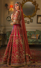 Red Color Wedding Lehenga