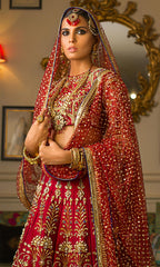 Red Color Wedding Lehenga