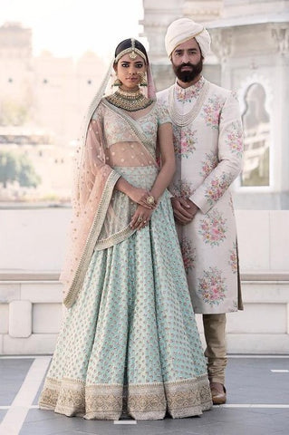 Off-White Color Wedding Lehenga