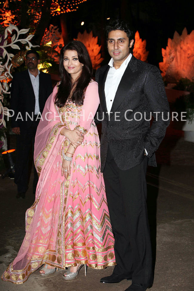 Aishwarya Rai in Pink Color Anarkali Suit Online