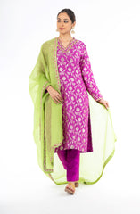 Amazing Purple Color Palm Silk Salwar Kameez