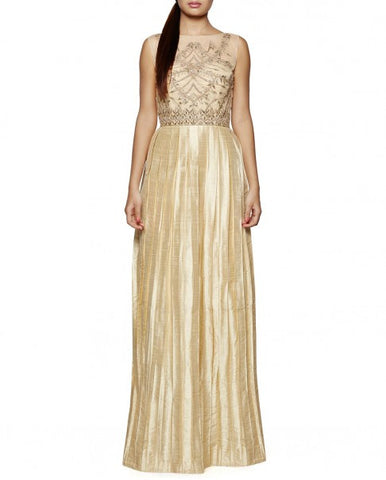 Beige Colour The Palini Gown