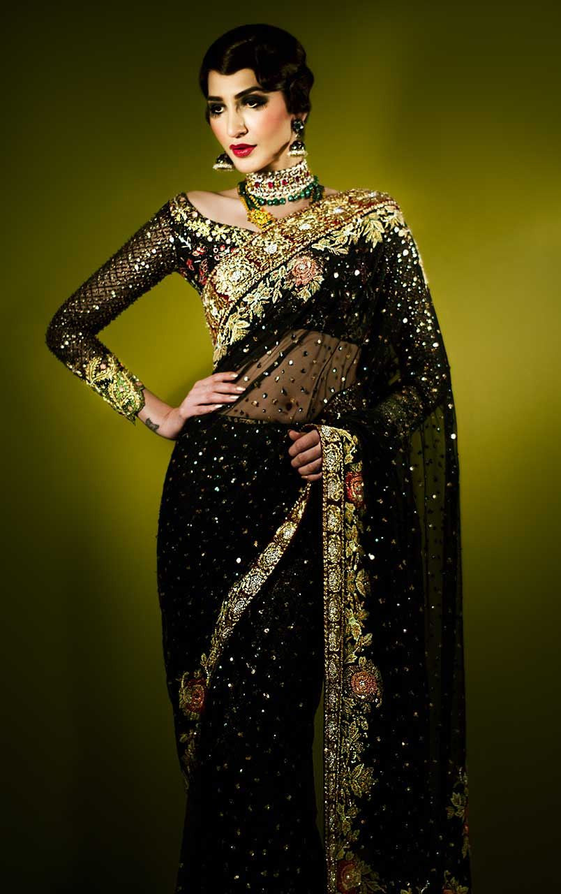 Black Color Party Wear Saree