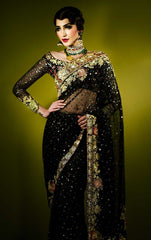 Black Color Party Wear Saree