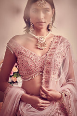 Blush Pink Bridal Lehenga