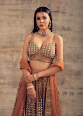 Bronze Gold Wedding Lehenga MEHRISH