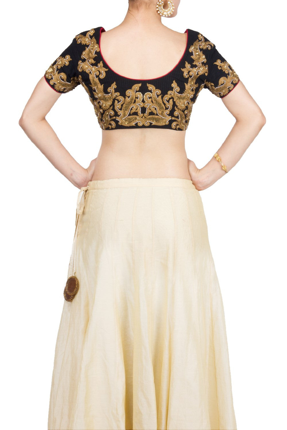 Black color embroidered Blouse