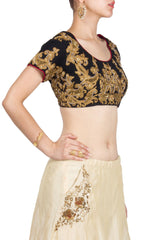 Black color embroidered Blouse