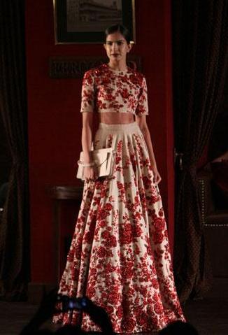 Pastel Wedding Lehenga with Maroon Embroidery