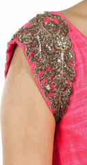 Dark pink color anarkali