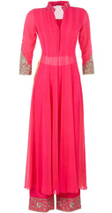 Dark pink anarkali salwar kameez