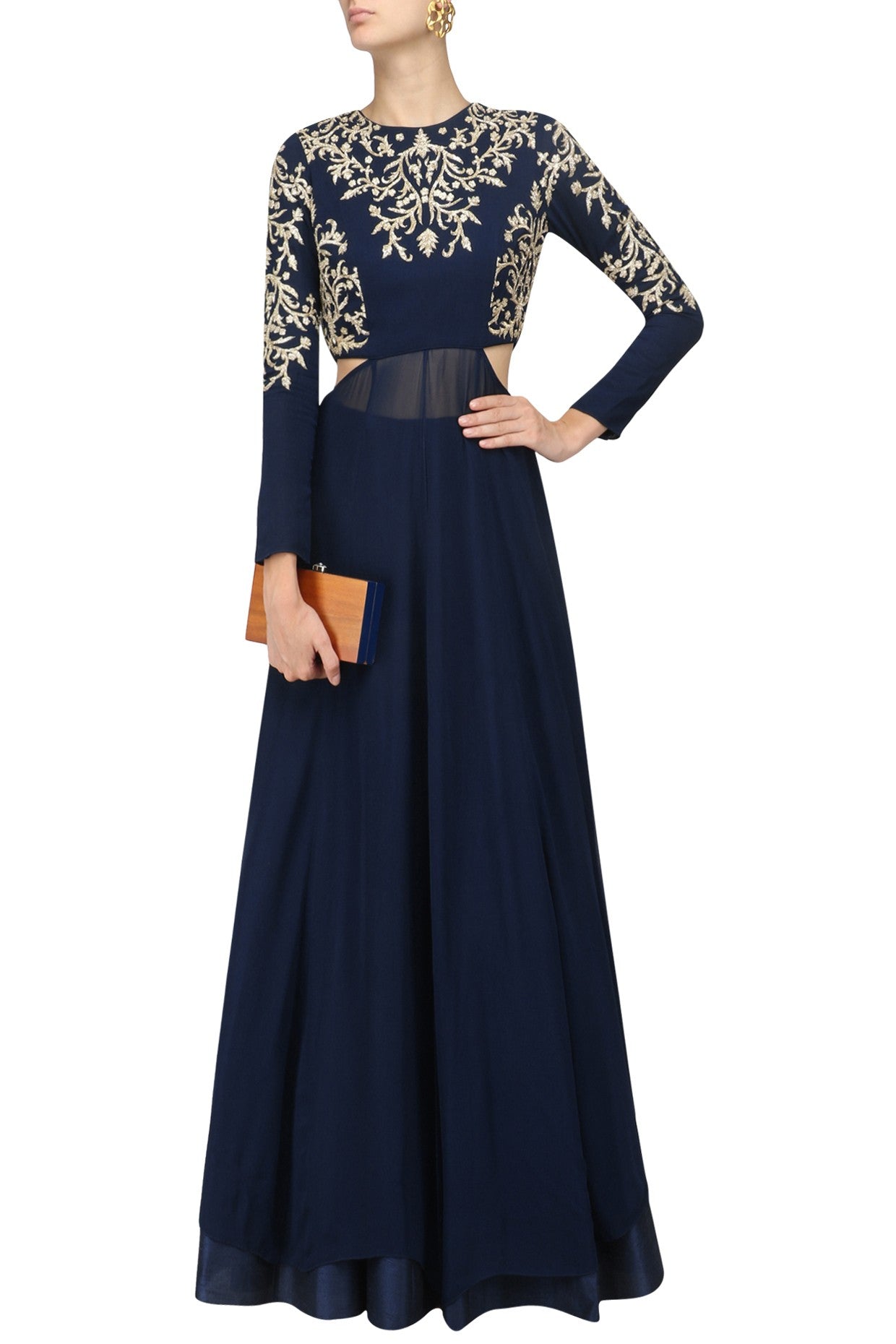 Deep Blue Color Party Lehenga Choli