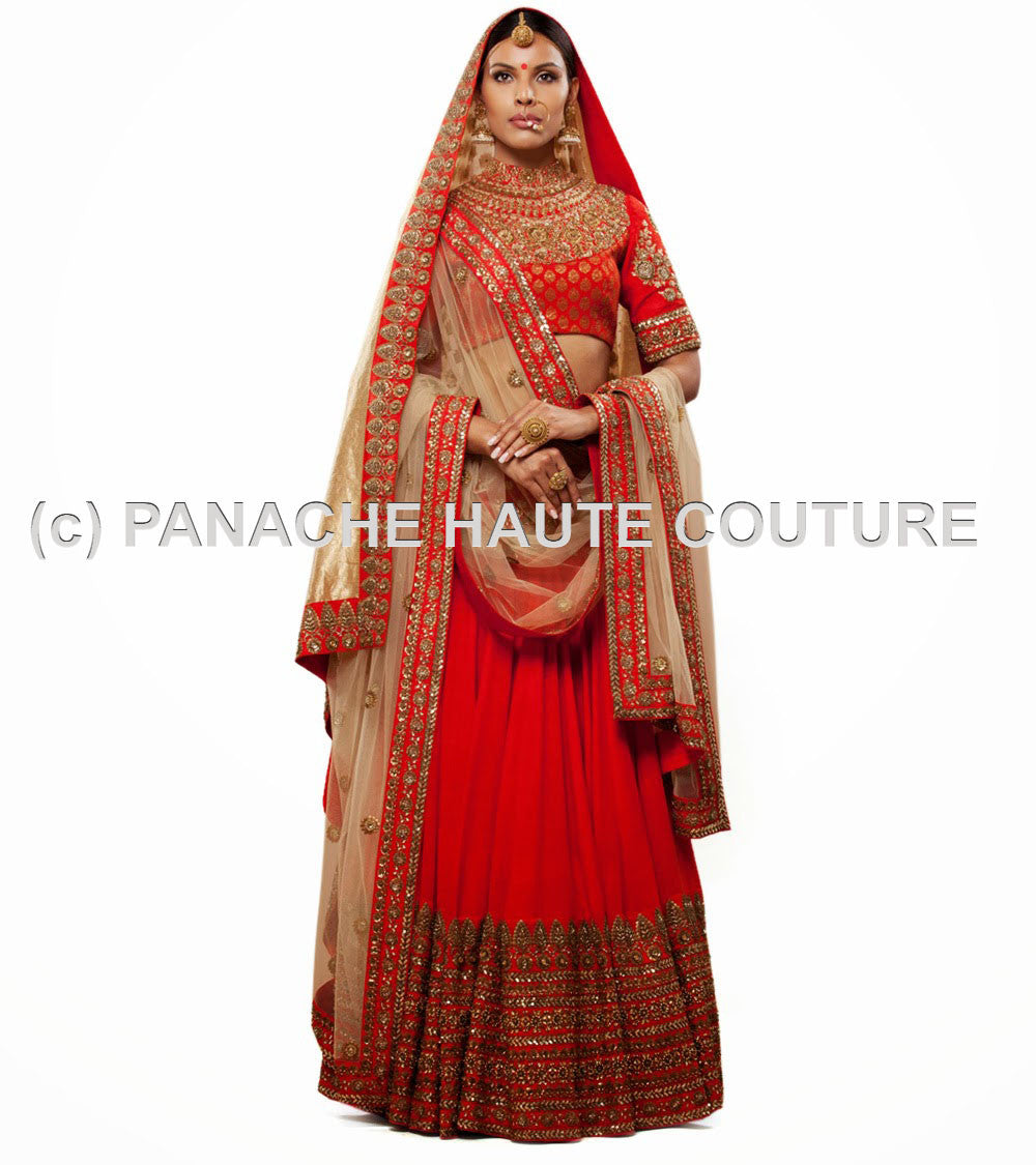 Designer Sabyasachi inspired Wedding Lehenga