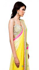 Yellow Shaded Designer Saree