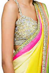 Yellow Embroidered Blouse