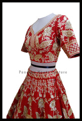 Elegant Red Color Bridal Lehenga