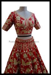 Elegant Red Color Bridal Lehenga