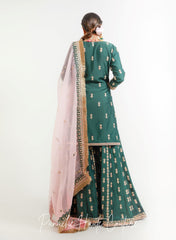 Emerald Green Color Wedding Sharara Set DAIMA
