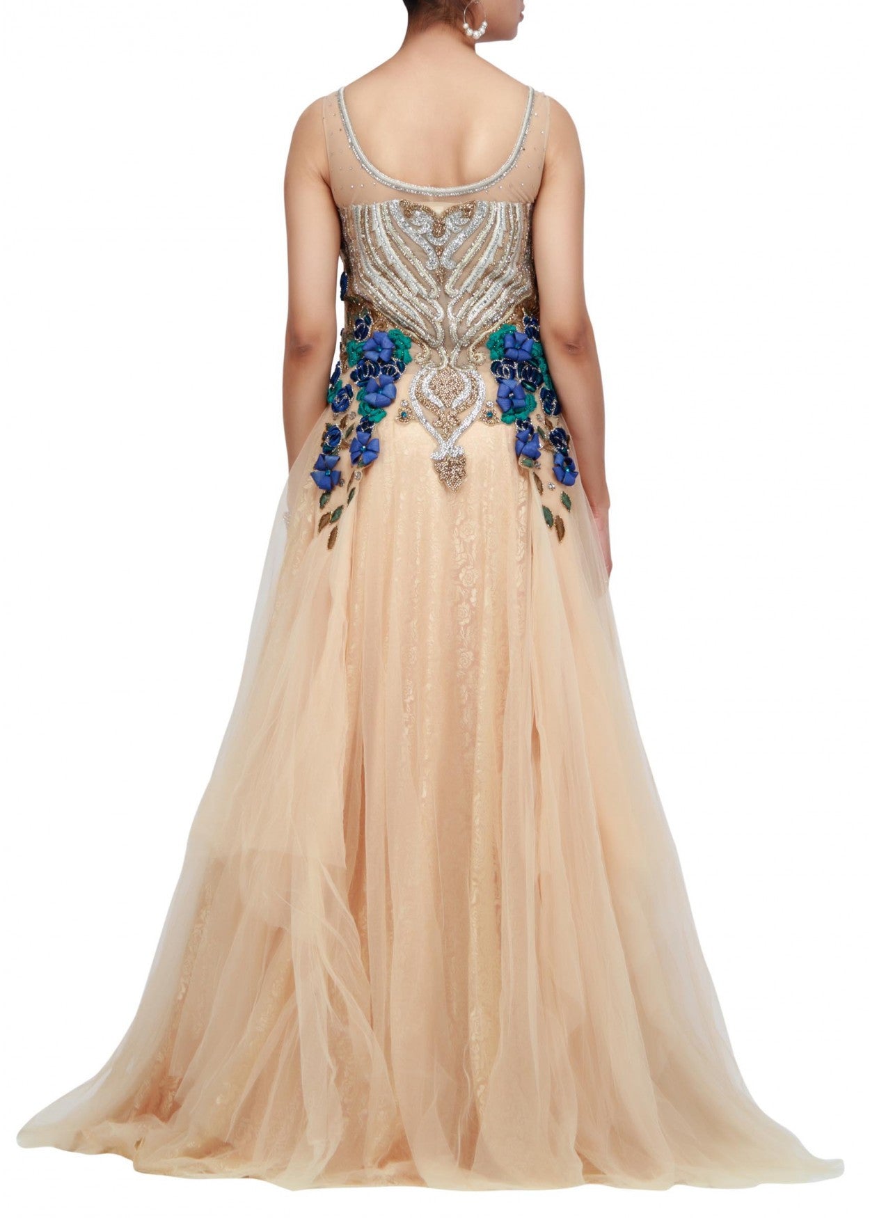 Cream color beautiful Indo-western gown