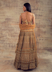 Gold Color Wedding Lehenga FARZIN