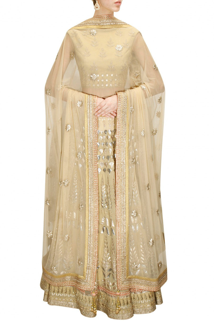 Golden color Bridal Lehenga Choli