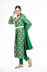 Gorgeous Putting Green Palm Silk Salwar Kameez