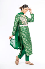 Gorgeous Putting Green Palm Silk Salwar Kameez