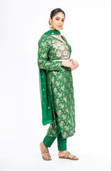 Gorgeous Putting Green Palm Silk Salwar Kameez