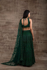 Green Color Wedding Lehenga GULNAR