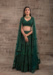 Green Color Wedding Lehenga GULNAR