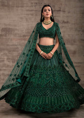 Green Color Wedding Lehenga GULNAR