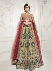 Green Color Wedding Lehenga