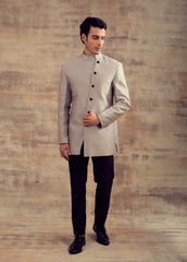 Grey Color Indo Western Jacket