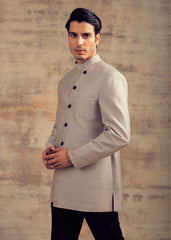 Grey Color Indo Western Jacket