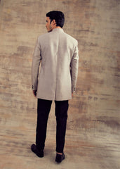 Grey Color Indo Western Jacket