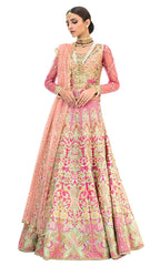 Heavily Embellished Pink Color Wedding Lehenga by Panache Haute Couture