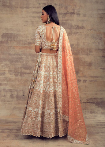 Ivory Color Wedding Lehenga from Jannat Collection