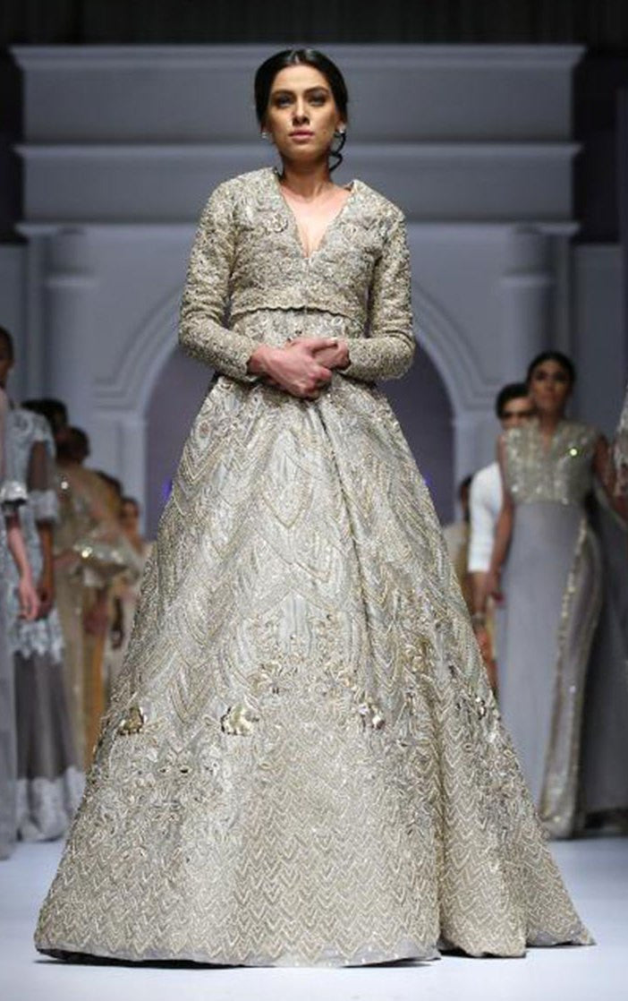 Light Grey Color Designer Lehenga Choli