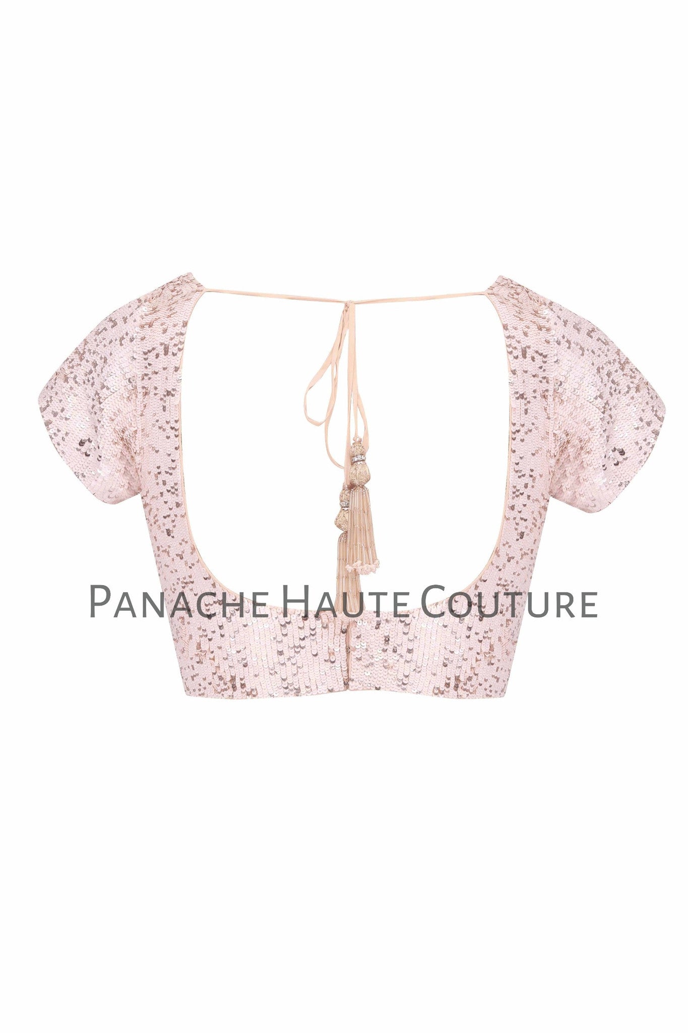 Light Pink color Blouse with Sequin Embroidery