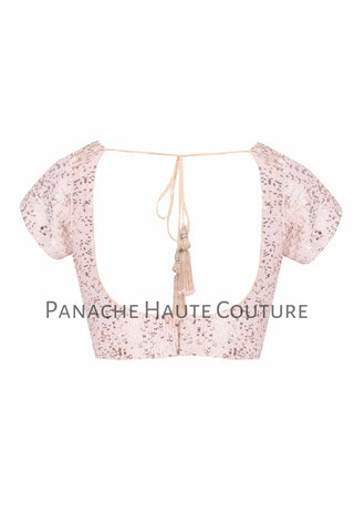 Light Pink color Blouse with Sequin Embroidery