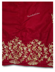 Maroon colour velvet shawl / Dupatta