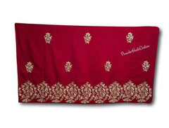 Maroon colour velvet shawl / Dupatta
