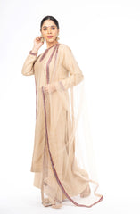 Mesmerizing Beige Color Chanderi Silk Palazzo set