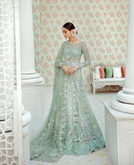 Mint Green Wedding Jacket Lehenga Set
