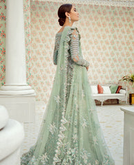 Mint Green Wedding Jacket Lehenga Set