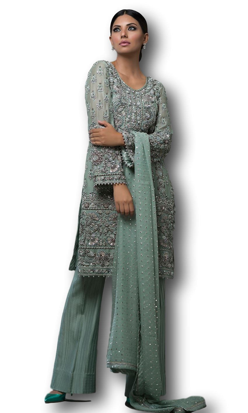 Mint Color Designer Suit